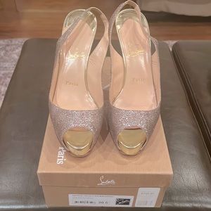 Christian Louboutin glitter prive pumps